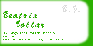 beatrix vollar business card