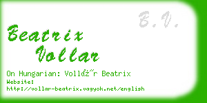 beatrix vollar business card